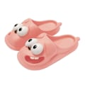 Miniatyrbillede 2 af 5: Dame Tegneserie Hunde Hjemmesko Åndbare Letvægts Sandaler til Hjemme Badeværelse Pink 40 41