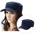 Miniatyrbilde 2 av 5: Justerbar Stilren Flat Top Twill Baseball Caps Hodeomkrets 22-23,6\" (Brun)