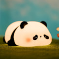 Miniatyrbild 1 av 6: LED Nattlampa för Barn 3 Ljusstyrkenivåer Uppladdningsbar Timerfunktion Beröringsbar Silikon Panda Lampa Pojke Flicka Panda Present