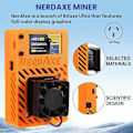 Miniatyrbilde 4 av 5: NerdAxe NerdMiner Miner 500Gh/S BM1366 ASIC Chip Solo Lottery BTC Miner Bitaxe Lottery Mining Miner