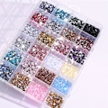 Miniatyrbild 5 av 9: Litet Kristall Strass Kit | 3500 Delar Glitter Resin Strass Kit, Flatback AB Klara Juveler Diamanter Nageldekorationer för Niktule A