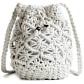 Miniatyrbilde 1 av 4: Vevd veske Crossbody Vesker Vev Rotting Sommer Strand Skuldervesker Håndvesker