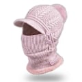 Miniatyrbilde 1 av 5: 3 i 1 Vinter Full Ansikts- og Nakke Beskyttelse Vindtett Varm Ski Baseball Caps (rosa)