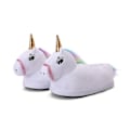 Miniatyrbilde 1 av 5: 3-12 År Vinter Enhjørning Tøfler Baby Gutt Jente Tøfler Myke Plysj Soverom Hus Tøffel Innendørs Furry Baby Barn White M(Length 26cm)
