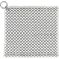 Miniatyrbilde 1 av 5: 1 stk. rengjøringsmiddel for støpejern, skrubb i rustfritt stål, kjøkkenrengjøringsverktøy (17,8 x 17,8 cm kvadratisk)