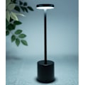 Miniatyrbild 2 av 5: Sladdlös bordslampa dimbar vattentät metall USB uppladdningsbar bordslampa -1pc-WELLNGS Black