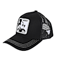 Miniatyrbilde 2 av 2: Baseballcaps i mesh med Mickey Mouse for menn, kvinner og unisex - Snapback sommer solskjerm En svart