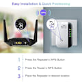 Miniatyrbild 3 av 9: 2024 Nyaste WiFi-förlängare, WiFi-förstärkare, WiFi-repeater, täckning upp till 3000 kvm, anslut 45 enheter, internetförstärkare vit