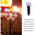 Miniatyrbilde 4 av 5: LED Julelys for Sti Hjem Juledekorasjonslys Snøfnugglys (Uten Batteri)