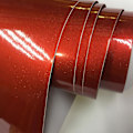 Miniatyrbild 5 av 5: Premium Högblank Röd Diamant Pearl Glitter Wrap Vinylfilm Glansig Röd Diamond Glitter Bil Dekal 12/30/50/60 * 100cm / set