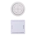 2pcs Knitting Kumihimo Disk Cord Knot Beading Craft Weaving Board DIY Loom