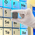 Miniatyrbilde 4 av 5: Karbon Kvadrat Tetthet Kvadrat Ren Metall for Elementsamlinger Lab Eksperiment Periodisk System Col