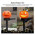 Pikkukuva 5 / 5: Halloween Kurpitsavalo Led Aurinkokurpitsavalo 1/2 kpl Halloween Nurmikkolyhty, Vedenpitävä Kurpitsalyhty Ulkopuutarhaan 2pcs
