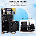 Miniatyrbillede 4 af 5: NerdAxe NerdMiner Miner Bitaxe 500Gh/S Solo Lottery BTC Miner BM1366 ASIC Chip Lottery Mining Miner