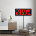 Miniatyrbillede 5 af 7: Stor digital vægur med digitalt display grön