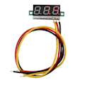 Miniatyrbillede 1 af 4: 1 stk. Digital 0,28″LED Display Voltmeter DC Strømmåler Panel 0~100V (Rød)