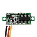 Miniatyrbillede 2 af 4: 1 stk. Digital 0,28″LED Display Voltmeter DC Strømmåler Panel 0~100V (Rød)