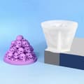 Miniatyrbillede 5 af 5: Silikoneforme Halloween Lysforme Epoxyharpiksforme Sæbeforme 3D Stablede Kranieforme Gipsforme