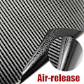 Miniatyrbilde 4 av 5: Karbonfiber Bilklistremerke Auto Dørterskelbeskytter Vanntett Beskyttelsesfilm Svart Bil Vinylfolie 3D Carbon Black 5cmx150cm