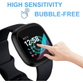 Miniatyrbilde 6 av 7: 4-pak skjermbeskytterdeksel kompatibelt med Fitbit Sense / Versa 3, mykt TPU-belagt støtfanger fulldekkende beskyttelsesdeksler