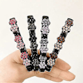 Pikkukuva 2 / 2: Kimaltelevat Kristallikivipunotut Hiusklipsit Hiusmuotoiluun 4pcs combinations