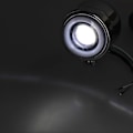 Miniatyrbilde 3 av 5: Universal 4,25 tommers LED-frontlykt Rund Angel Eyes Fjernlys Nærlys Retro Motorsykkel DRL Kromplate ShellWhite Light