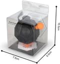 Miniatyrbillede 5 af 5: Terning Fidget Legetøj Terning Stressaflastende Fidget Angstlindrende Legetøj 12 Sider Dekompression Sensorisk Fingerlegetøj til Voksne Børn (Sort-orange)