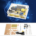 Miniatyrbillede 4 af 4: 1Hz-50MHz Frekvenstæller Modul Krystal Oscillator Tester Modul DIY Kit med Gul Kasse
