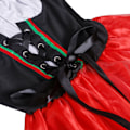 Miniatyrbilde 3 av 7: Servitrisekostyme Halloween Oktoberfest Servitrisekostyme Red 2XL