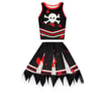 Halloween Piratfestkostume til Børn Digitaltryk Cheerleading Performance 2