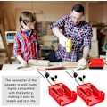 Miniatyrbillede 6 af 7: 2 stk. strømhjulsadapter til Milwaukee 18 V batteri, batteriadapter, Dock Power Connector 14 AWG med sikring og kontakt
