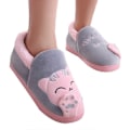 Miniatyrbillede 1 af 5: Dame Komfort Koral Fleece Hjemmesko Fuzzy Plysforing Slip-on Hjemmesko til Indendørs & Udendørs Brug Gray S All Inclusive