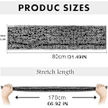Miniatyrbillede 7 af 9: 2-pak net svamp, badekar krops eksfoliering Badekar krop ryg skrubber for blødere hud Red 30*80cm