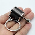 Miniatyrbillede 5 af 5: Bil Gearstang Nøglering, Auto Gearstang Model Nøglering Gearformet Metal (10,3 x 4,1 x 2 cm) (Sort) Black