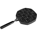 Miniatyrbillede 1 af 5: 12 huller Blæksprutte Kødbolleform Nonstick Bageplade, til Blæksprutteboller/Pandekager, 33cm