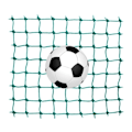 Miniatyrbild 1 av 2: Fotbollsnät i bit 5x10m, 130mm Grön