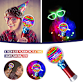 Miniatyrbild 2 av 4: Barnens Luminous Magic Ball Toy Stick Led Flash-roterande Ljusshow Leksak