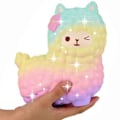 Miniatyrbild 1 av 6: Färgglad jättefår Squishy Alpaca Galaxy Långsamt stigande stressavlastande leksaker