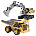 Miniatyrbild 4 av 5: Fjärrkontroll ingenjörsfordon modell dumptruck grävmaskin bulldozer kran Rc bil för pojkar födelsedagspresenter(rc kran)