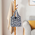 Miniatyrbillede 4 af 5: 2 stk./pakke Foldbar indkøbspose Genanvendelige Eco poser Til grøntsager Dagligvarepakke Kvinders Shopper taske Store håndtasker Tote tasker Lommepose