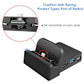 Miniatyrbillede 2 af 5: Bærbar opladningsstation kompatibel med Switch-controller Kompakt Switch til HDMI-adapter, mini Switch-dockingstation med ekstra USB 3.0-port