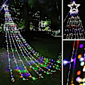 Miniatyrbilde 4 av 5: Julepynt Utendørs Stjerne Lyslenke, 3,5m Juletre Topplys 320 Led 8 Minne