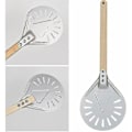Miniatyrbild 1 av 4: Professionell pizzavändare, långt handtag 7/8/9 tum perforerad pizzavändare, pizzaspade, aluminium pizzaspade, liten - 8 tum 40 cm