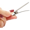 Pikkukuva 4 / 4: 60 kpl 2,2 tuuman metalli krokotiilialligaattorin hiuspinnit, DIY hiusten muotoilupinnat kaksinkertaiset piikit ankkanokan hiuspinnit liukumattomat (5,5 cm)