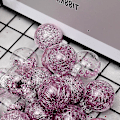 Miniatyrbild 4 av 5: Julgranspynt 30 rosa julgranspynt, husdjursäker material diameter är 60mm/2.3