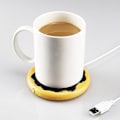 Miniatyrbilde 5 av 5: USB-koppvarmer med indikatorlys og bryter, USB-koppvarmer for kontor Niuniu (gul)