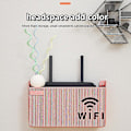 Miniatyrbillede 3 af 5: Trådløs Wifi Router Hylde Opbevaringsboks, Væghængt Abs Plastik Organizer Box, Kabel Strøm Beslag Organizer Box