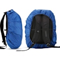 Miniatyrbild 3 av 5: Vattentätt regnskydd för ryggsäck i nylon - Regntät utomhusutrustning för 18-25L ryggsäck - Blå, 2-pack