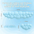 Miniatyrbillede 5 af 5: Keyboard Cloud Håndledsstøtte, Høj Densitets Hukommelsesskum til Ergonomisk Støtte (Blå).