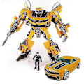 Miniatyrbild 1 av 3: Transformers Bumblebee Robotbil Actionfigur Leksak